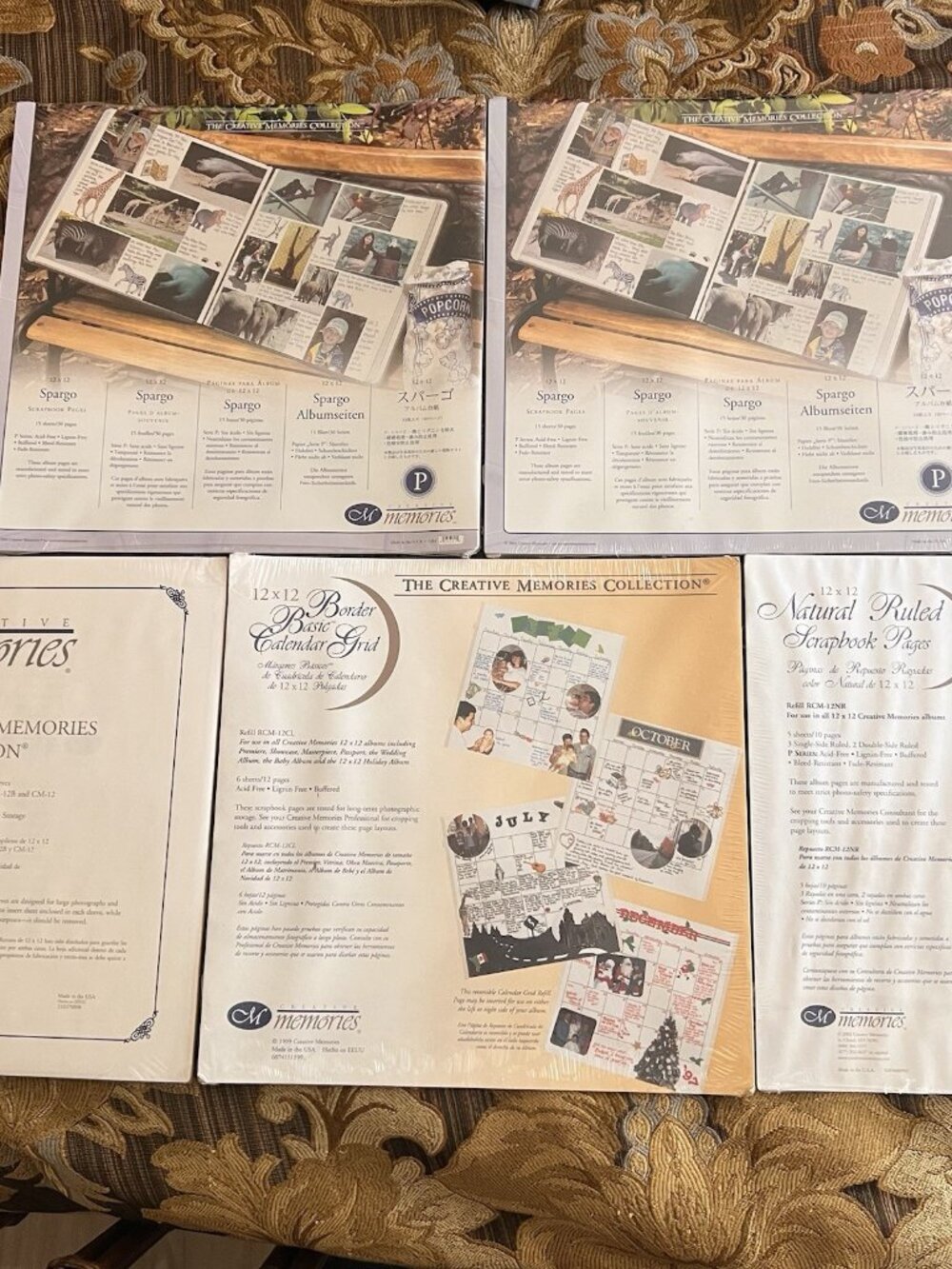 Lot Creative Memories 12x12 Ruled Pages, Calendar Portrait Sleeves,  Spargo (2)
